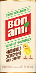 BON AMI Powder Cleanser for Kitchens & Bathrooms - All Types of Surfaces, Cleans Grime & Dirt, Polishes Surfaces, Absorbs Odors (Single 1 Pack)
