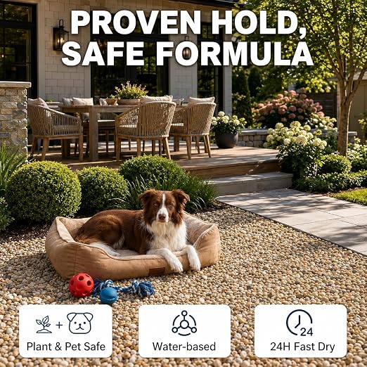 Teexpert Rock Glue for Landscaping: 255OZ Concentrated Gravel Glue and Pea Gravel Binder, Clear Drying Pebble Stone Adhesive for Slopes, Paver Gaps, Garden Walkways, Patios and Outdoor Borders