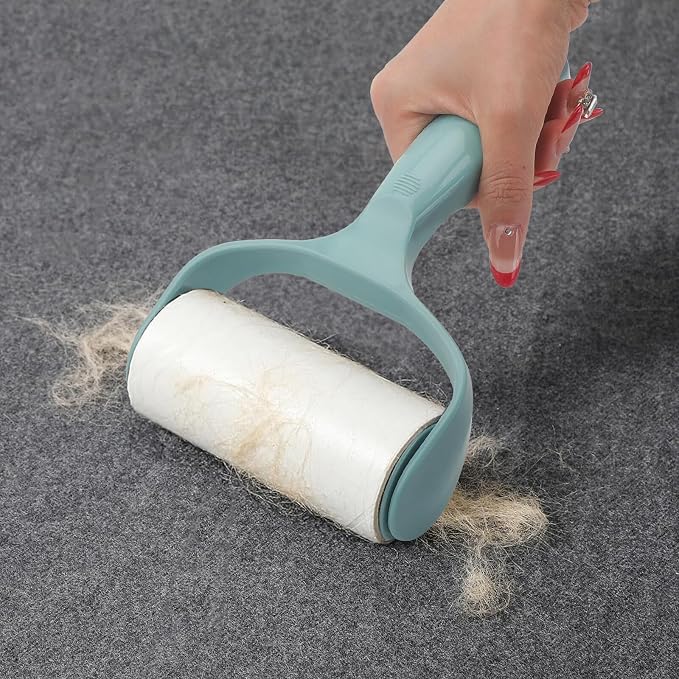 7 Pack Lint Removers w/Handle Super Sticky Pet Hair Rollers Clothes Carpet | Efficiently removes long and short floating fur from cats and dogs, and can clean carpets, sofas, bedding, and clothing