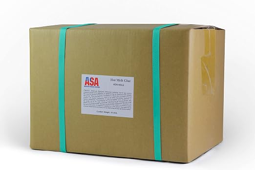 ASA EVA Hot Melt Book Binding Glue Pellets, Milky White, 40 lb | Low-stringing adhesive pellets for perfect binding. Works on difficult bind covers. 40 lb box.