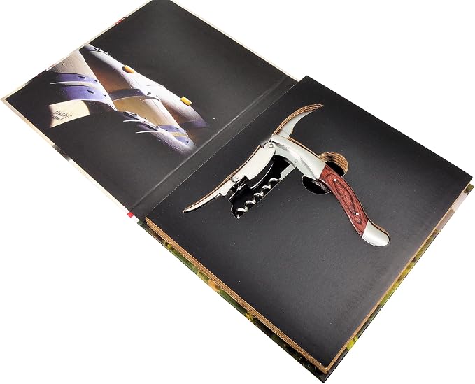 Legnoart Amarone Stainless Steel Sommelier Corkscrew with Dark Pakkawood Handle