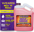 Wizards Mist-N-Shine Professional Car Detailing Spray - Quick Detailer Spray for Cars, Show-Car Gloss, Streak-Free Finish on Paint, Chrome, Glass and Plastic Trim, Wax-Free Formula - 1 Gallon Refill