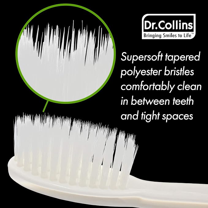 Dr. Collins Perio Toothbrush 3 Pack, (Colors Vary) (Qty. 12, Pack of 4)