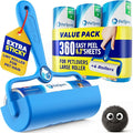 PetLovers 6.3" Large Lint Roller for Pet Hair Extra Sticky 360 Sheets, Ideal for Pet Hair Removal from Furniture & Clothes, Dog and Cat Lint Remover 4 Pack