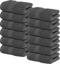 Infinitee Xclusives 100% Cotton Luxury Wash Cloths for Showering - 12 Pack | Washcloths [13x13] - Soft and Absorbent Face Towels for Bathroom Wash Clothes - Gym, Spa & Hotel Use