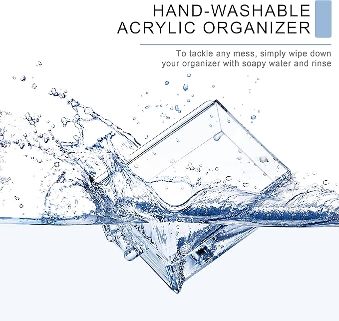 Sorbus Acrylic Makeup Organizer Set, 6-Drawer Vanity & Countertop Cosmetic Storage with Small & Wide Drawers, Clear Makeup Storage for Brushes, Lipsticks, Jewelry – Holiday Gift for Women & Teens