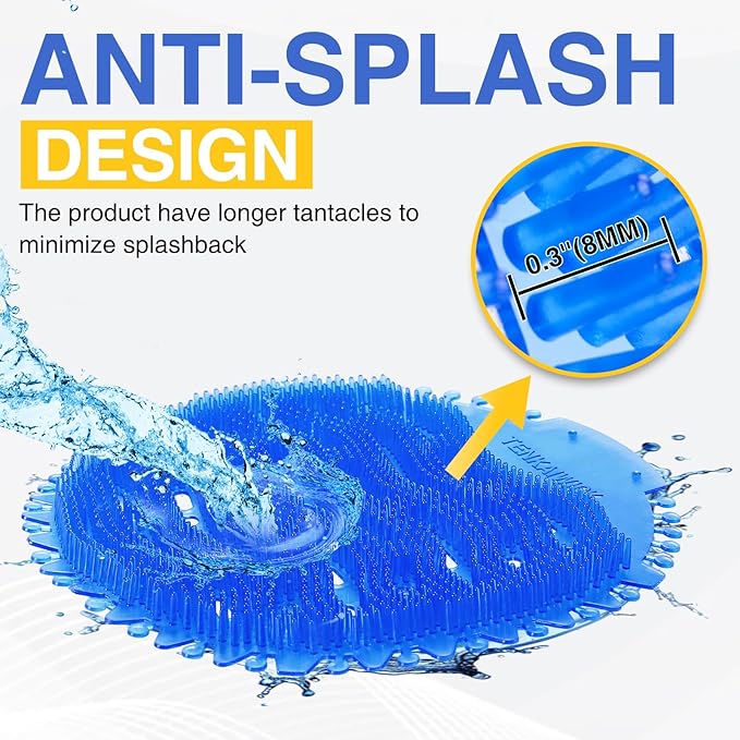 96 PACK Urinal Deodorizer Screen with 100 Gloves-3D Wave Anti-Splash Odor Protection Urinal Cakes for Men Toilets, Four Scents Urinal Mats