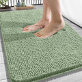 OLANLY Bathroom Rugs 34x21, Extra Soft Absorbent Chenille Bath Rugs, Rubber Backing Quick Dry, Machine Washable Bath Mats for Bathroom Floor, Tub and Shower, Home Decor Accessories, Sage Green