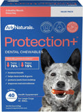 Ark Naturals Protection+ Brushless Toothpaste Chews - Large Breeds (40 ct) | Vet Formulated Dog Dental Chew with Toothpaste Center - Freshens Breath and Prevents Plaque & Tartar