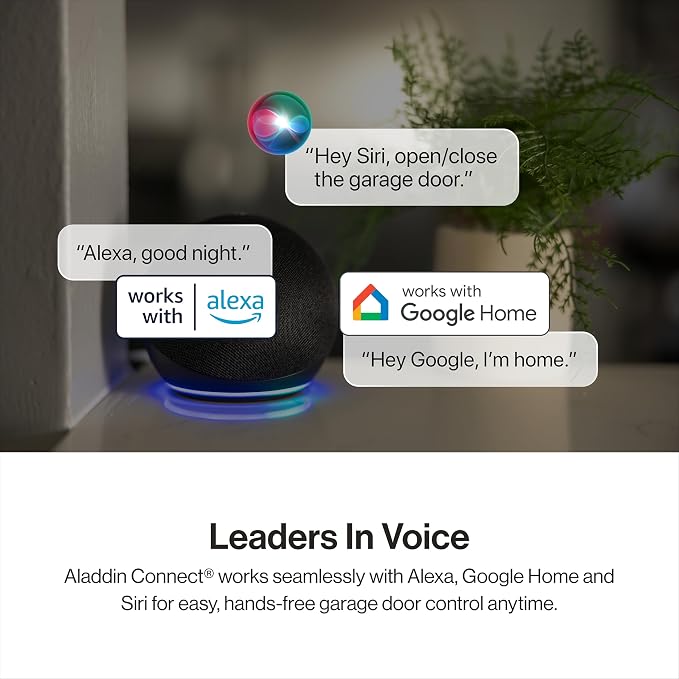 Genie Chain Drive 500 1/2 HPC Smart Garage Door Opener, Model 1135-VM | Aladdin Connect Wi-Fi, Durable Chain Drive, Smart Control from the App, Works with Alexa, for Residential Garage Doors