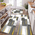 XLHOMO Kitchen Rugs Sets of 3, Non Slip Washable Kitchen Mats for Floor, Anti-Fatigue Runner Rug with Rubber Backing, Waterproof Kitchen Rug Set for Laundry, Floor, Office, Hallway