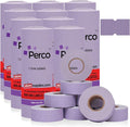 Perco 1 Line Lavender Labels - 80,000 Blank Price and Date Gun Labels for Perco Lite, X, Plus and Pro 1 Line Price and Date Guns - 80 Rolls, 10 Sleeves - Made in USA