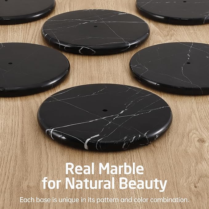 KES Natural Marble Toilet Paper Holder Stand Bathroom Free Standing Toilet Paper Holder 18/8 Stainless Steel, Matte Black, BPH284S1-BBK