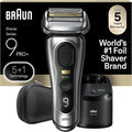 Braun Series 9 PRO+ Electric Razor for Men, 5 Pro Shave Elements & Precision Long Hair Trimmer, 6in1 SmartCare Center, Wet & Dry Electric Shaver for Smooth Skin with 60min Battery Runtime, 9567cc