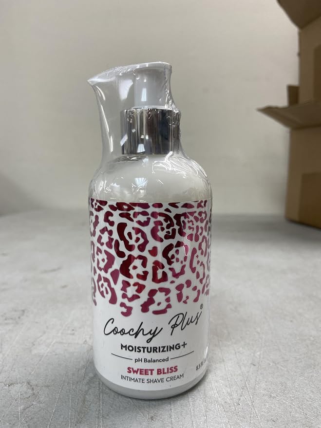 IntiMD Coochy Plus Intimate Shaving Cream SWEET BLISS For Pubic, Bikini Line, Armpit - Rash-Free With Patent-Pending MOISTURIZING+ Formula, Prevents Razor Burns & Bumps, In-Grown Hairs 8.5oz (1-Pack)