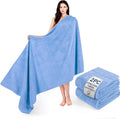 Cotton Paradise 100% Cotton Hand Towels, 2 Piece 35x70 Hand Bath Towels, Sky Blue