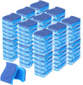 Tioncy 90 Pcs Individually Wrapped Sponge Bulk Non Scratch Scrub Kitchen Cleaning Sponges Blue Dual-Sided Dish Scrubber, Cleans Fast Without Scratching for Washing Dishes and Cleaning Kitchen