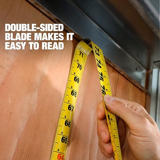 ToughBuilt - 25 Ft. ProBlade Tape Measure, Blade Control, TB-H2-T-12225 | 1.25 In. Double-Sided Blade, Magnetic Hook, 11 Ft. Standout, Blade Control, Professional Accuracy