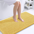 OLANLY Large Bathroom Rugs 40x24, Extra Soft Absorbent Chenille Bath Rugs, Rubber Backing Quick Dry, Machine Washable Bath Mats for Bathroom Floor, Tub and Shower, Home Decor Accessories, Yellow