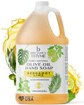 Brittanie's Bergamot Lime Pure Castile Olive Oil Liquid Soap 1 Gallon (128oz) | Face, Body Wash, Dishes, Pets & Laundry | Natural Vegan Sulfate Free, Moisturizing & Refill-Friendly