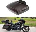 Advanblack Road Glide Tour Trunk Pack Midnight Crimson Chopped Tour Trunk Pack Backrest Pad for '97-'25 Harley Touring Road King Street Glide Electra Glide CVO models