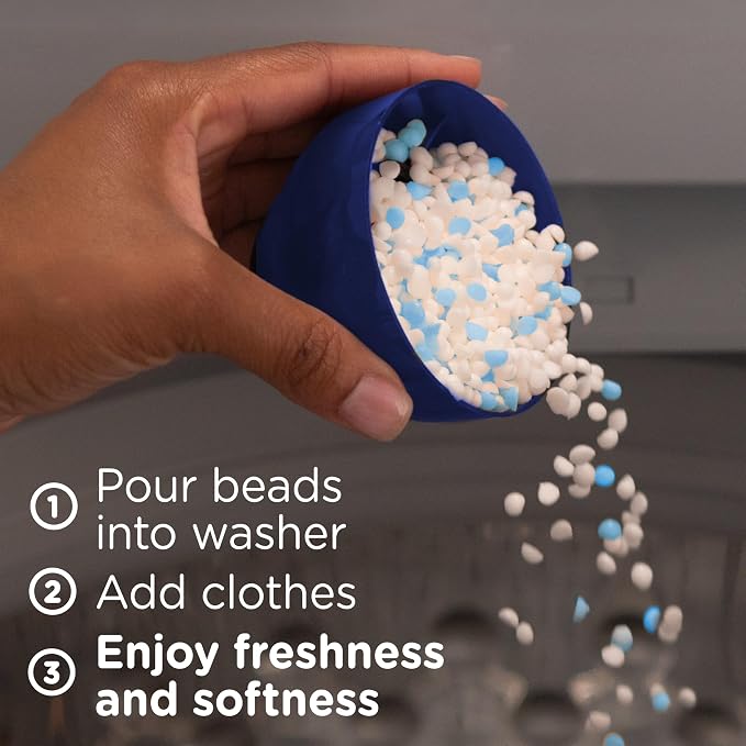 Downy Blends In-Wash Laundry Scent Booster Beads, Meadow Rain Scent, 25.6 OZ, Fabric Sottener Beads and Freshness