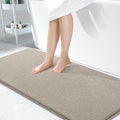 OLANLY Memory Foam Bathroom Runner Rugs 47x24, Long Bath Mats, Warm Taupe | Soft Quick Dry Bath Mats, Non-Slip, Absorbent Machine Washable Mat for Bathroom Floor, Tub and Shower, Home Decor Accessories
