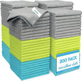 AIDEA Microfiber Cleaning Cloth-200PK, Soft Microfiber Towels for Cars, Absorbent Cleaning Rags, Lint-Free Streak-Free Wash Cloths for House, Kitchen, Window(12in.x12in)