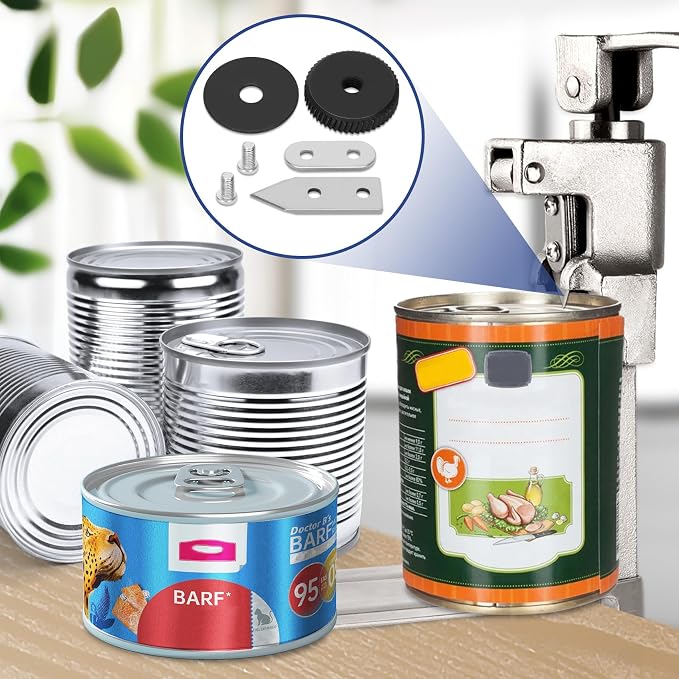 KT1100 Knife and Gear Replacement Kit for 1 Old Can Openers, Commercial Can Opener Replacement Parts - Knife/Blade & Gear, Easy to Replace
