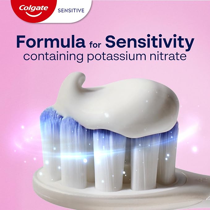 Colgate Sensitive Enamel Health Toothpaste for Sensitive Teeth, 24 Pack, Toothpaste with Fluoride and 5% Potassium Nitrate, Helps Prevent Bad Breath, Soothing Peppermint Flavor, 6 oz, 24 Pack