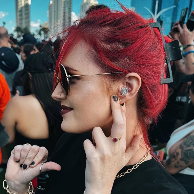Eargasm High Fidelity Sick New World 2026 Music Festival Earplugs - Hearing Protection for Concerts, Festivals, Musicians, DJs, Night-Life, Motorcycles with High Fidelity Noise Reduction up to 21 dB