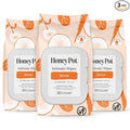 The Honey Pot Company - Feminine Wipes - Normal - pH Balancing, Herbal Infused Plant-Based Feminine Care for Sensitive Skin - Cleansing Wipes for Women - 30ct (Pack of 3)
