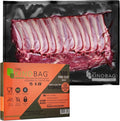 The Kind Bag Vacuum Seal Bags for Food Storage, 15x20 Inch 100 Pack, Pre-Cut 5mil Commercial Grade, Black Back Clear Front, BPA Free, Airtight and Freezer Safe, Prevents Freezer Burn
