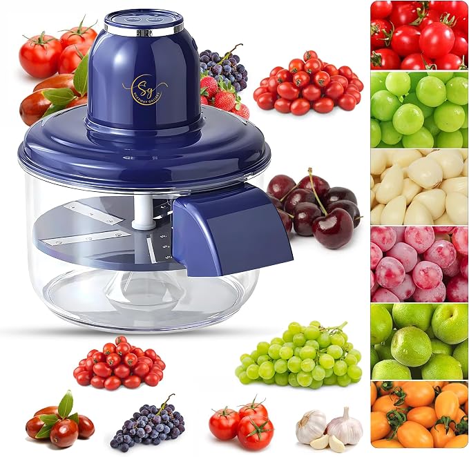 Automatic Grape Peeler Machine, Electric Garlic & Cherry Tomato Skin Remover Tool for Small Fruits (Autamatic Grape Peeler)