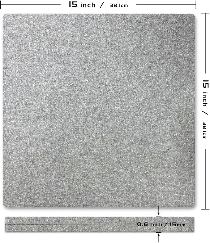 ReArt 15" x 15" Heat Press Mat for Cricut Easypress Both Sides Applicable - Mat for Heat Press Machines and HTV and Iron On Projects