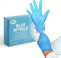 EcoQuality - Nitrile Exam Gloves Large 300ct - Disposable, Latex Rubber Free, Powder Free, Medical Exam Gloves, Non Sterile, Food Safe, 4 Mil, Indigo Color, Convenient Dispenser