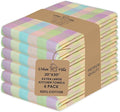 Urban Villa Kitchen Towels Set of 6 Buffalo Checks Easter Kitchen Towels Size 20”X30” Inches 100% Cotton Highly Absorbent KitchenTowels Premium Quality Ultra Soft Mitered Corners KitchenTowels
