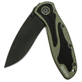 Kershaw Blur Pocket Knife, Olive and Black, 3.4 Inch Recurve Blade | EDC with Assisted Opening, USA Made, Reversible Pocketclip, Everyday Carry for Men and Women