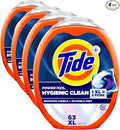 Tide Hygienic Clean Power PODS Laundry Detergent Pacs, Original Scent, 63 Count, Removes Visible and Invisible Dirt (Pack of 4)
