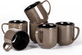 LERATIO Ceramic Coffee Mugs Set of 6,12oz Handmade Coffee Mugs Set | Large Handle for Cappuccino/Latte/Tea/Hot Cocoa,Oven &Dishwasher & Microwave Safe