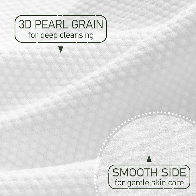 Christmas Style WOWOTEX Disposable Face Towels 60 Count Large Dry Wipes | 10"×12", Extra Thick Soft and Sensitive Skin friendly, Clean Facial Towels for Skincare, Makeup Removal and Facial Cleansing
