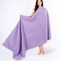 Cotton Paradise 100% Cotton Turkish Towel, Soft Absorbent Quick Dry, 40x80 Oversized Bath Sheet Towel, Lilac