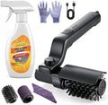 Electric Grill Brush with Grills Cleaning Spray, Cordless Electric Grill Cleaner Kit for Outdoor Grills, 3 Speed Modes & 180°Adjustable Angle, Rechargeable Waterproof Cleaner for BBQ Grates