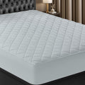 Quilted Fitted Mattress Pad, Twin Mattress Protector Topper with Deep Pocket Stretches up to 16 Inches, Machine Washable Mattress Cover by Utopia Bedding (Light Grey)