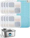 oneisall 8Set Filters for 10L/2.64Gal Stainless Steel Dog Water Fountain