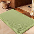 IM HOME Waffle Bath Mat Sage Green 36"x24", Boho Woven Modern Bath Mat Rugs, Absorbent Non Slip Bathroom Rugs, Soft Washable Bath Rugs with Tassels for Bathroom, Bedroom, Kitchen, Shower, Tub