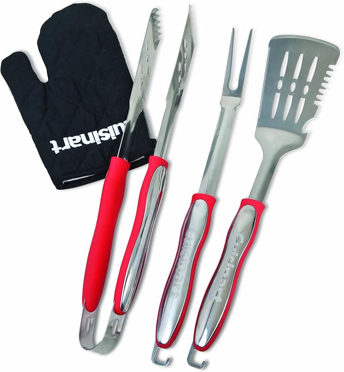 Cuisinart Petit Gourmet Portable Gas Grill (CGG-180) + Cuisinart Grilling Tool Set (CGS-134)