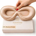 Anemone Contour Sleeping Mask for Women – Softer Than Silk Eye Masks for Sleep, Complete Blackout, Zero Eye Pressure Fit, Lightweight, Eye Care, Travel Essentials Included