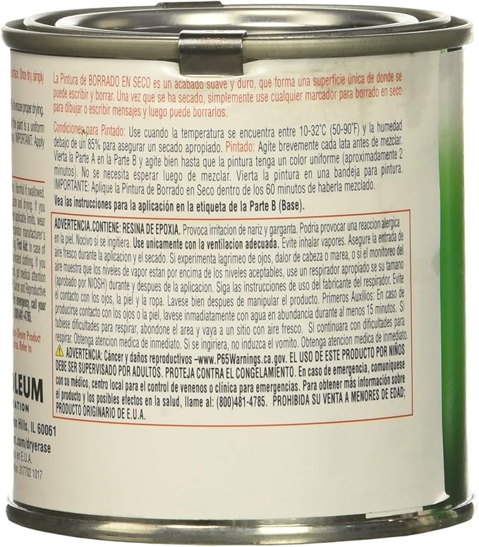 Rust-Oleum 241140-2PK Specialty Dry Erase Brush-On Paint Kit, White, 2 Pack