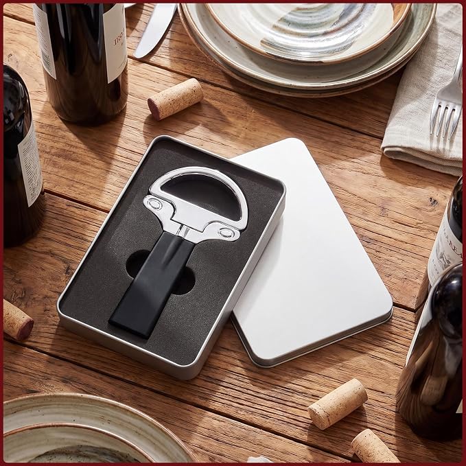 Ah So Wine Opener Two Part Stainless Steel Vintage Corkscrew Cork for Easy Remover Two Prong Cork Puller for Delicate Old Corks